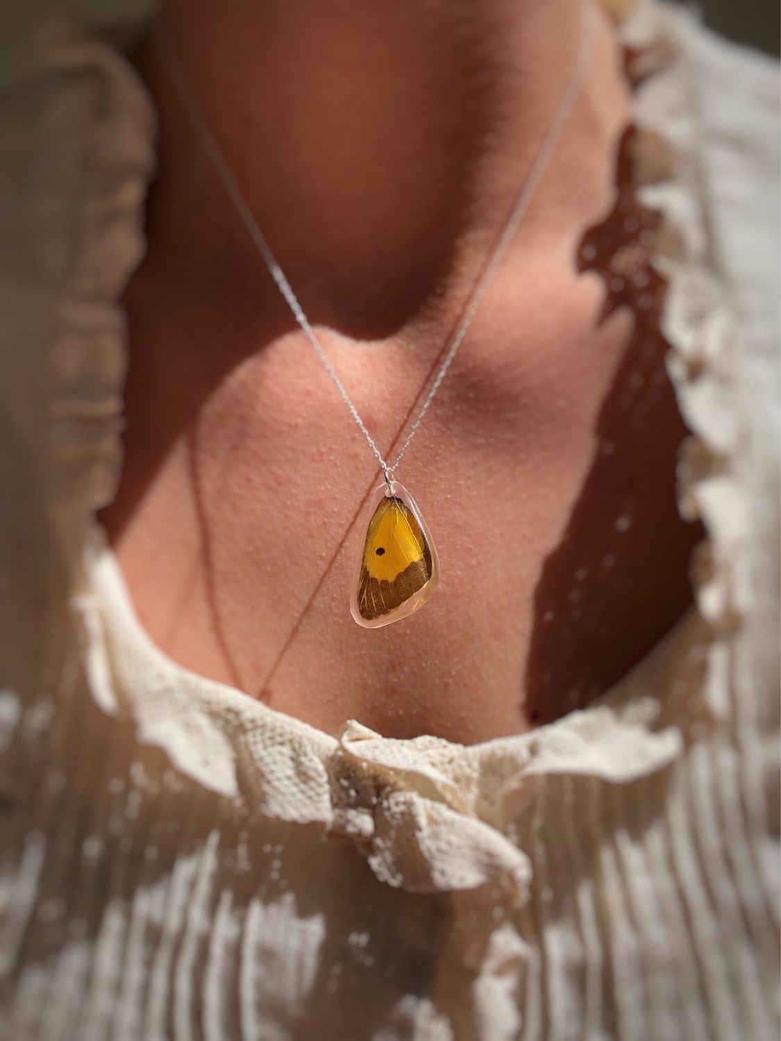 March | Clouded Yellow Necklace