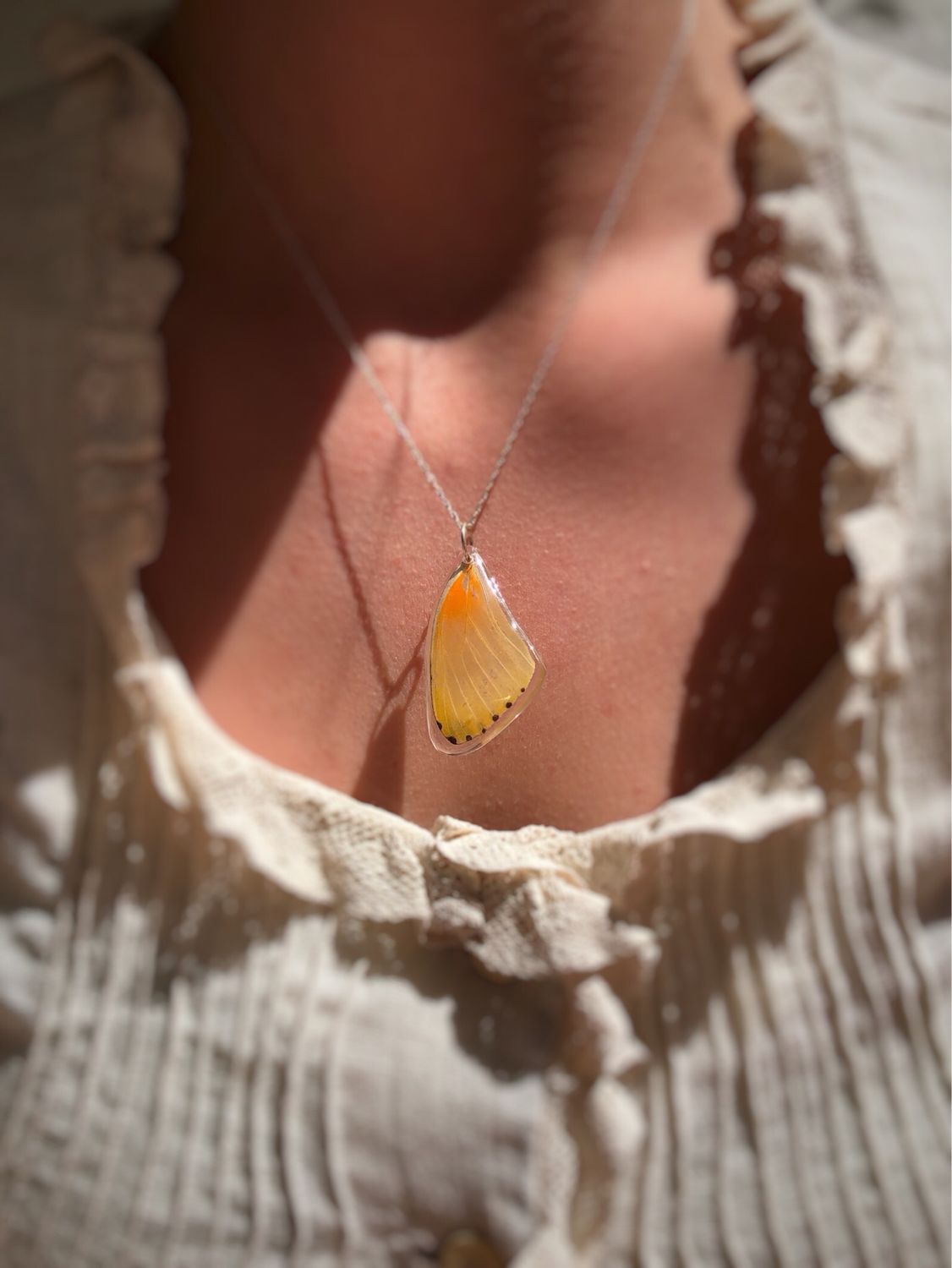 September | Dotted Border Necklace