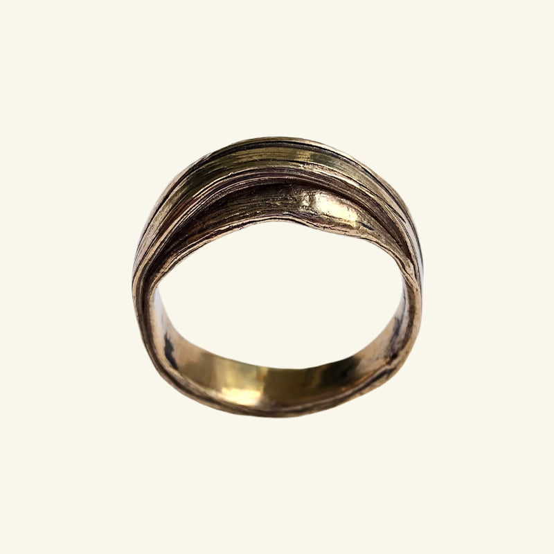 Mitsuro Tall Grass Ring in Jewelers Bronze