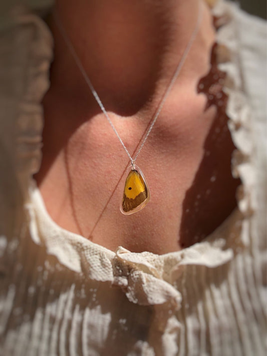 March | Clouded Yellow Necklace
