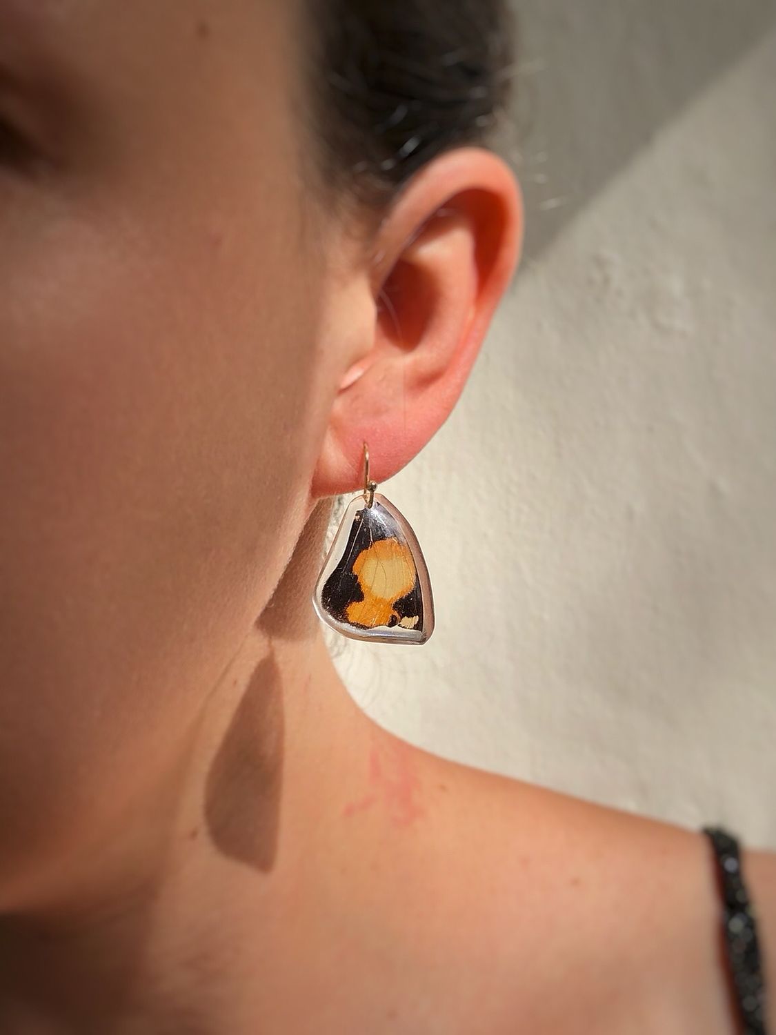 December | Yellow Pansy Dangles