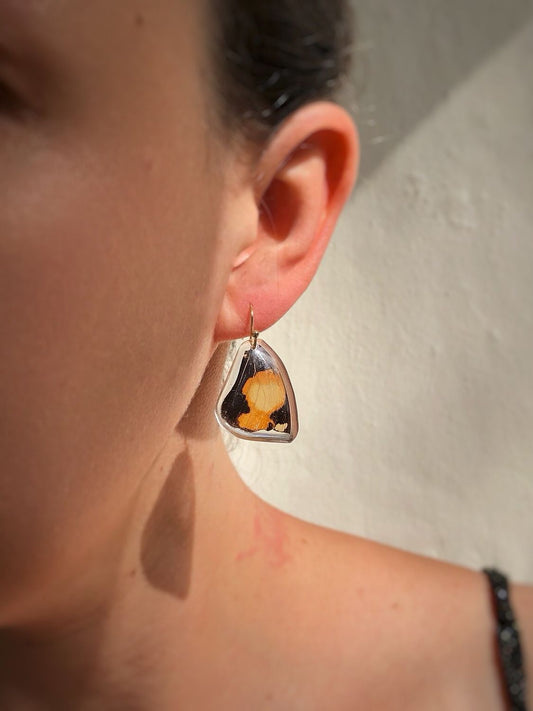 December | Yellow Pansy Dangles