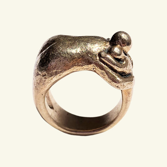 Embrace your inner child ring in Jewelers Bronze