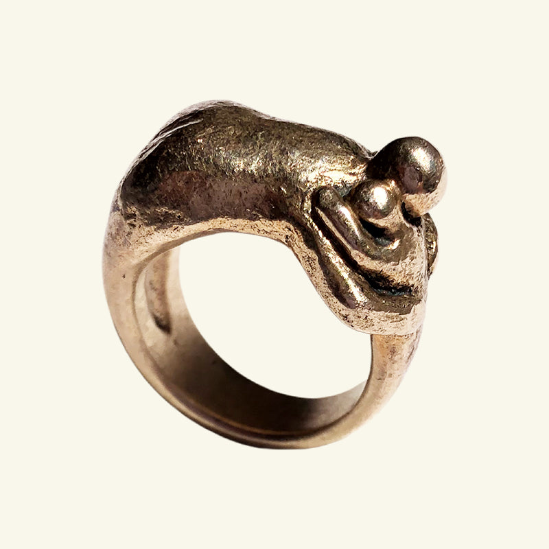 Embrace your inner child ring in Jewelers Bronze