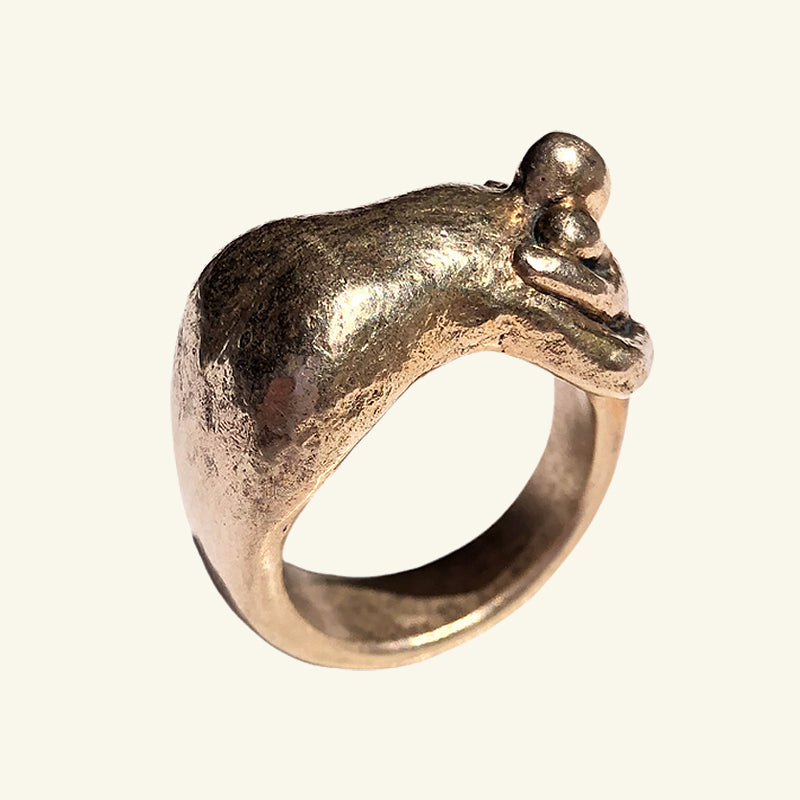 Embrace your inner child ring in Jewelers Bronze