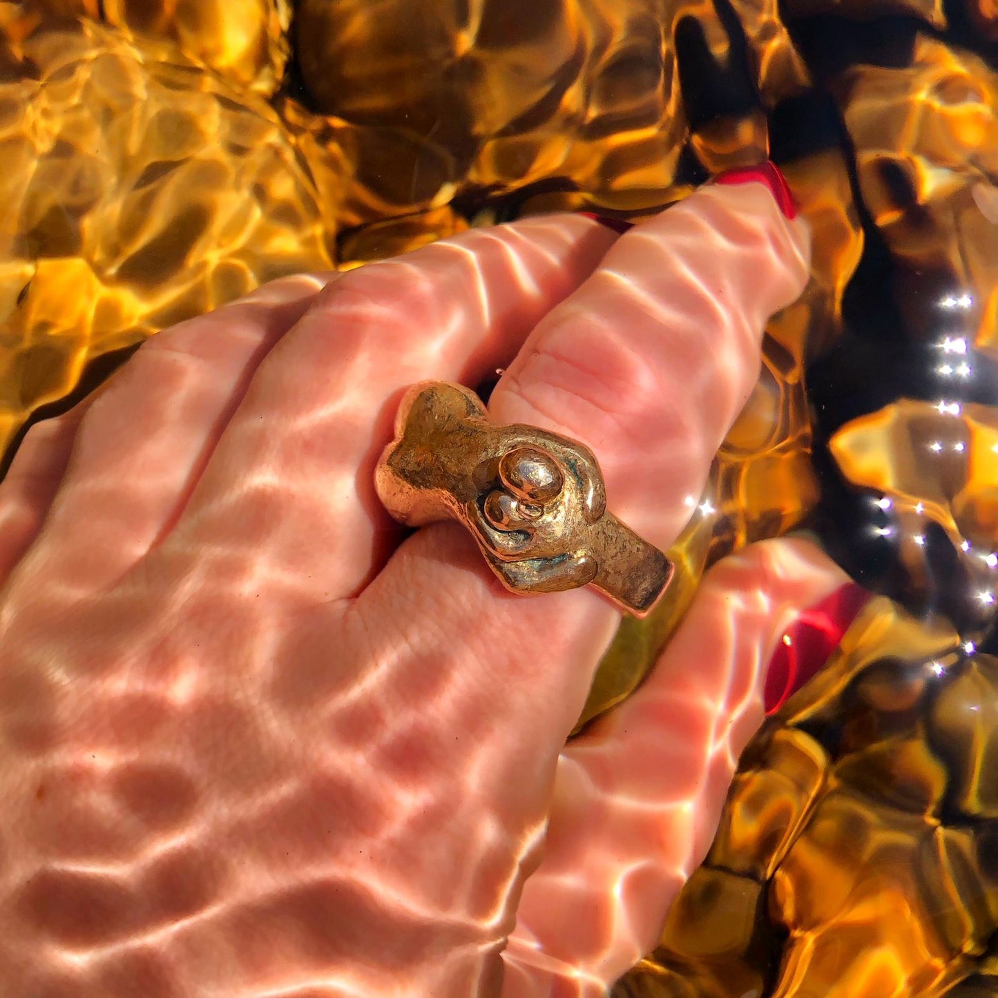 Embrace your inner child ring in 9ct Gold