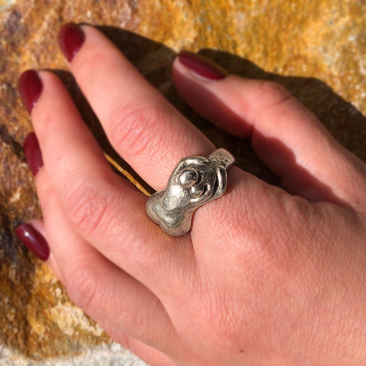 Embrace your inner child ring in Sterling Silver