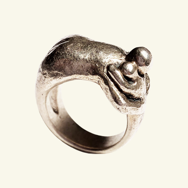 Embrace your inner child ring in Sterling Silver