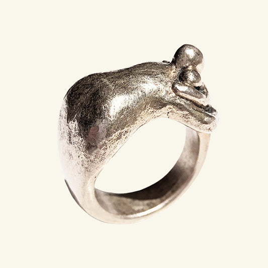 Embrace your inner child ring in Sterling Silver