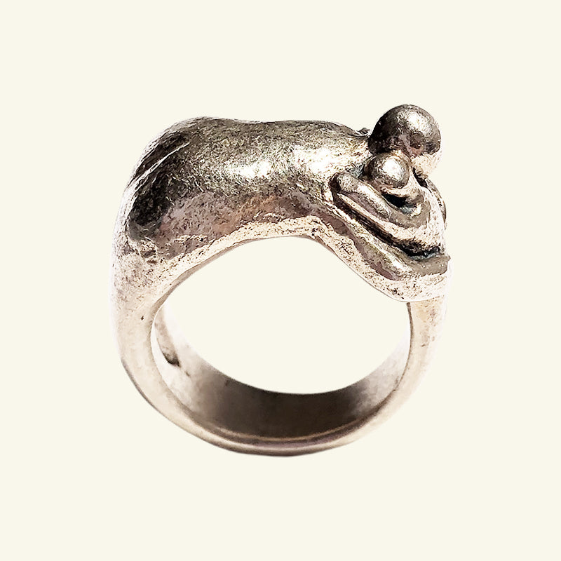 Embrace your inner child ring in Sterling Silver