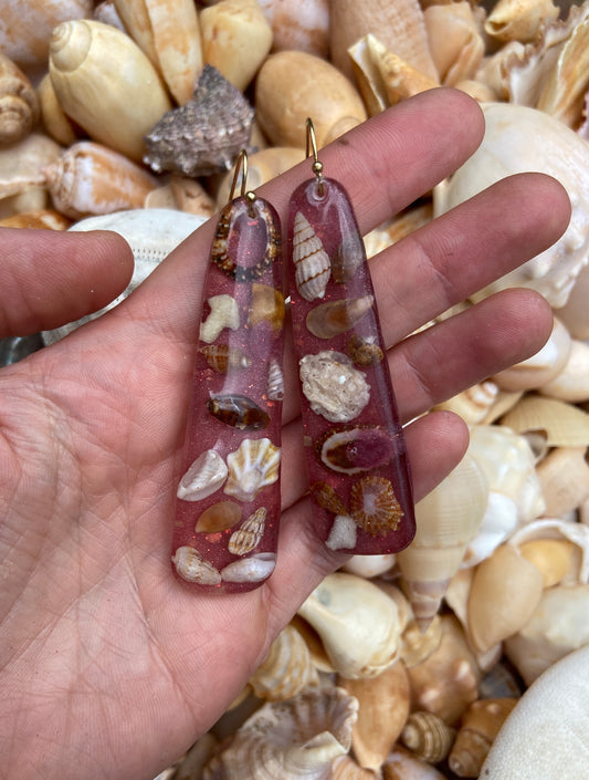 Ocean Treasure Dangles | Mauve