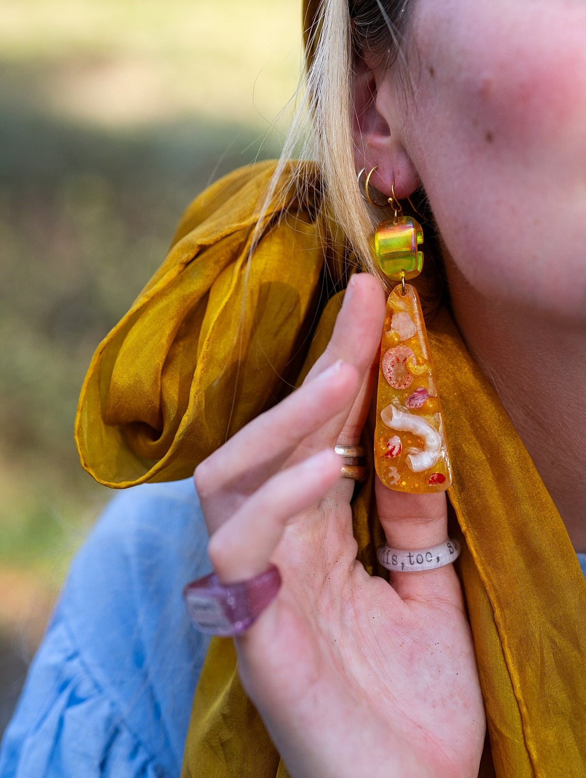 Ocean Treasure Dangles | Yellow