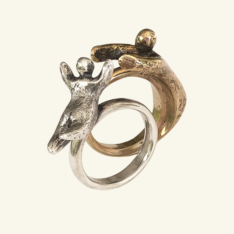 Trust Ring in Bronze & Silver
