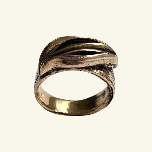 Mitsuro Wild Grass Pod Ring in Jewelers Bronze