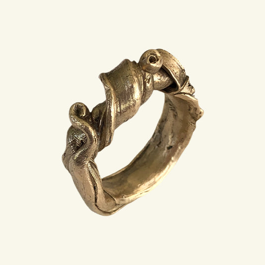 Mitsuro Grass Ring in Jewelers Bronze